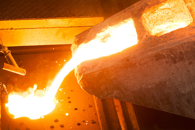 Pouring the Molten Metal